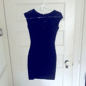 Guess Sexy Black Lace Mini Dress